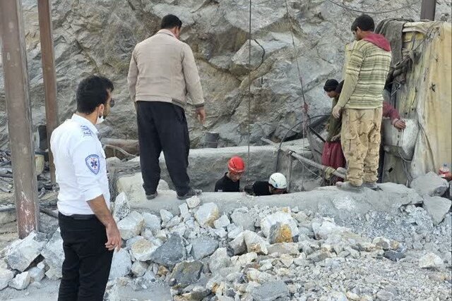 ۲ مصدوم در حادثه ریزش معدن در یزد ۲ مصدوم در حادثه ریزش معدن در یزد