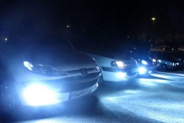 طرح ویژه برخورد با خودرو‌های دارای چراغ‌های زنون در یزد