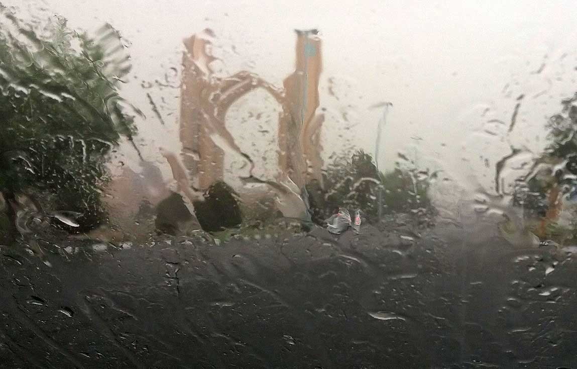 بارش باران در استان یزد