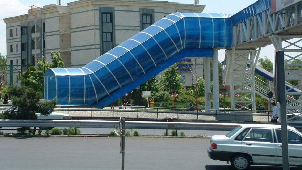 احداث پل عابر مکانیزه در بلوار جمهوری یزد