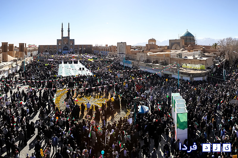 راهپیمایی شکوهمند 22 بهمن در یزد