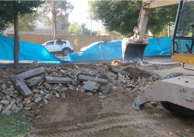 آغاز عملیات عمرانی بازپیرایی پارک اطهر