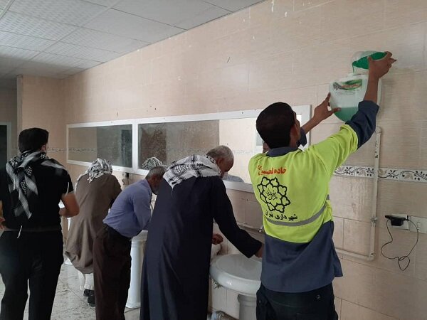 برپایی ۱۴۰ چشمه سرویس بهداشتی در پایانه مرزی چذابه توسط شهرداری تهران