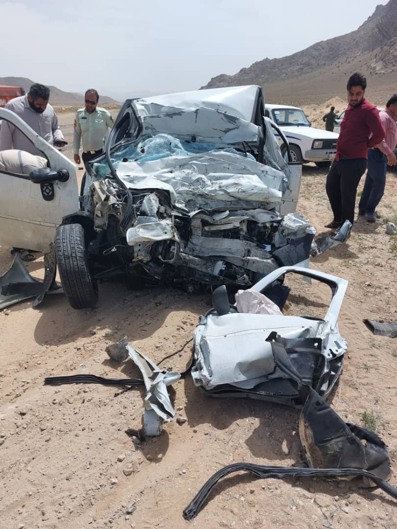 یک کشته در حادثه تصادف در محور مهریز به مروست