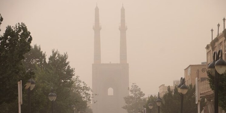 عصر گرد و خاکی در استان یزد