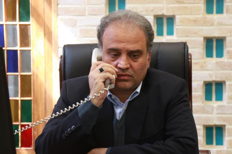 گفتگوی تلفنی شهردار یزد با شهردار شهر زلزله زده سی سخت