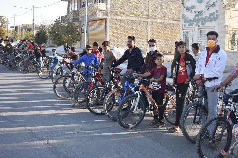 همایش دوچرخه‌ سواری همگانی در بهاباد برگزار شد