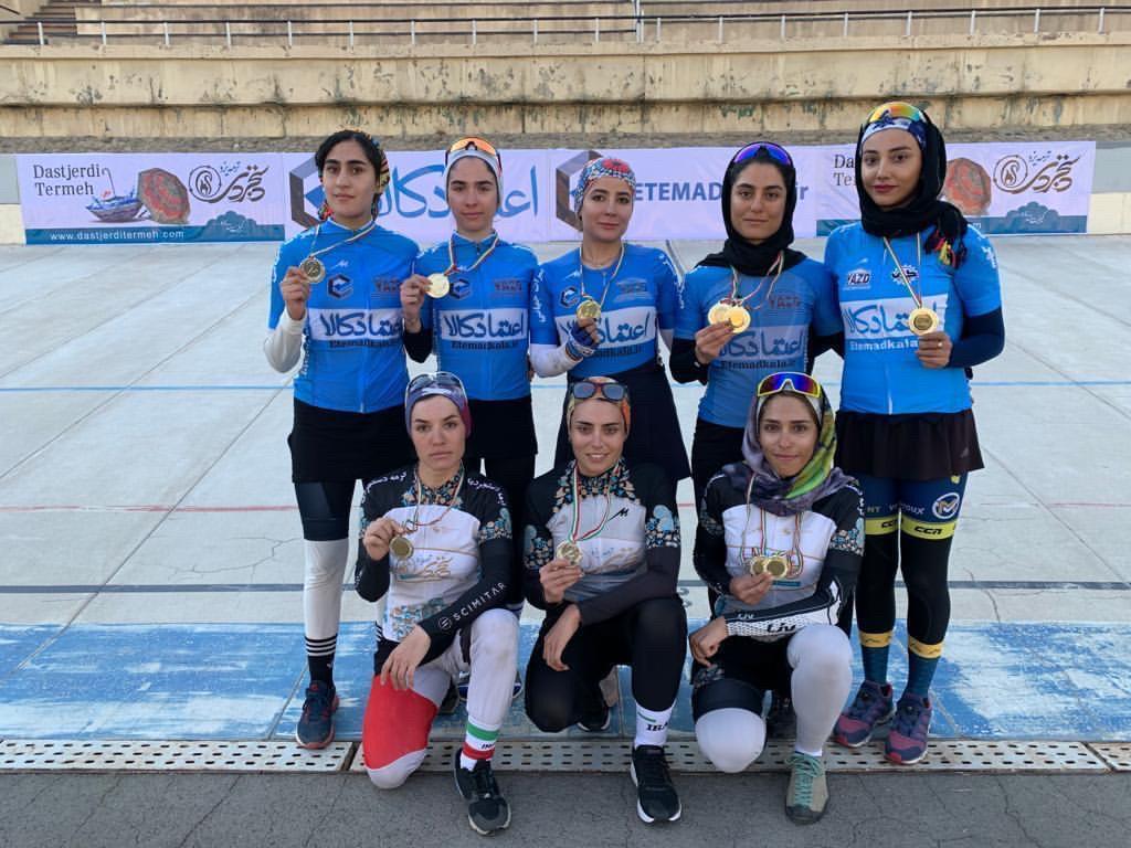 اعتماد کالا یزد و آسمان آبی قهرمانان اولین مرحله لیگ پیست بانوان در دو رده بزرگسالان و جوانان شدند