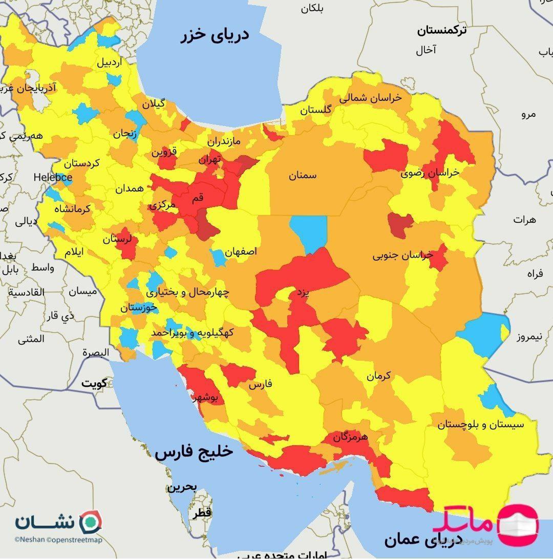 هشدار؛ افزایش شهرهای قرمز کرونایی در کشور