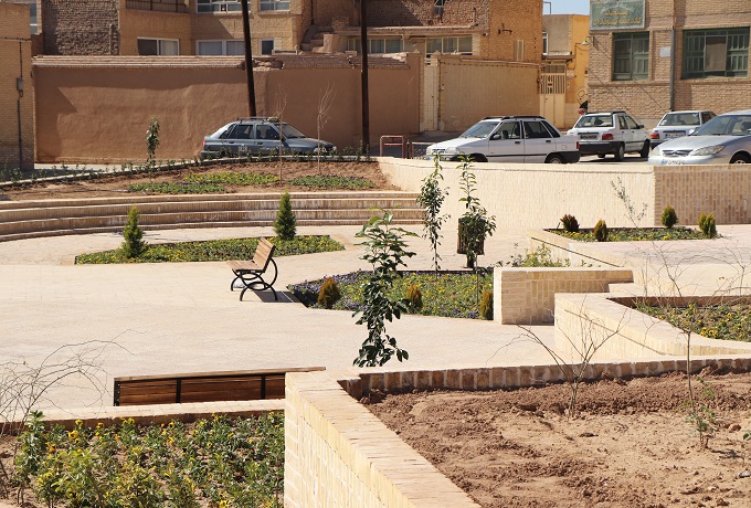 احداث فضای سبز بوستان شیخداد