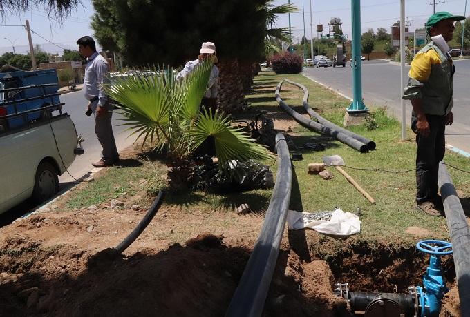 بازنگری طرح جامع مطالعاتی شبکه آب فضای سبز شهر یزد