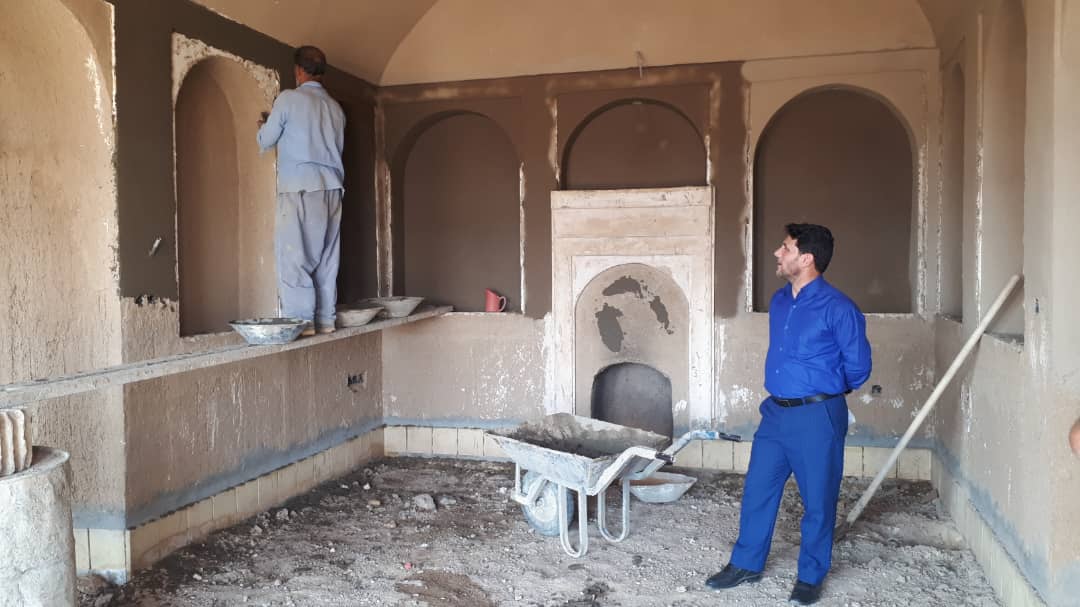 خانه مشیر روستای حجت‌آباد میبد مرمت می‌شود
