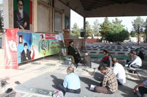 برگزاری دعای ندبه در گلزارشهدا بمناسبت هفته هلال احمر