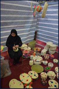 اجرای زنده هنرهای سنتی در هشتمین نمایشگاه سراسری یزد