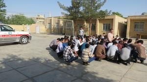 مانور زلزله در مدارس شهرستان مهریز برگزار شد