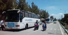 اعزام جمعی از پناهندگان مشتاق به  شرکت در مراسم ارتحال امام خمینی (ره)