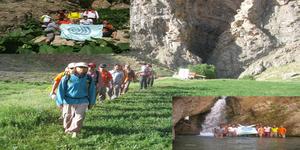 حضور گروه کوهنوردی وطبیعت گردی معراج در آبشارساواشی و تنگه واشی