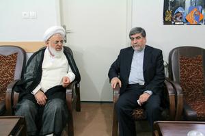 حضور وزیر فرهنگ و ارشاد اسلامی در دفتر آیت الله ناصری