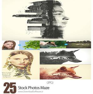 دانلودرایگان/ دانلود تصاویر با کیفیت مسیرهای پیچ و خم، مارپیچ – Stock Photos Maze 