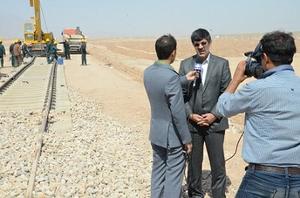 آئین آغاز عملیات اجرایی ریل گذاری بندر خشک پیشگامان و احداث بزرگترین سردخانه استان یزد در بندر خشک پیشگامان