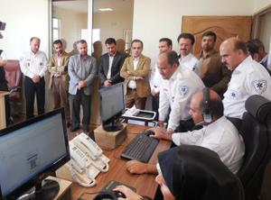 بازدید مدیر کل صدا و سیمای مرکز یزد از مرکز فوریتهای پزشکی+تصاویر