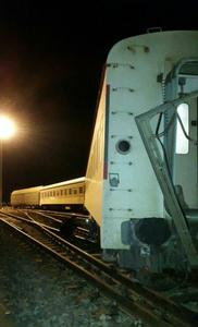 قطار مسافربری  ایستگاه ۲۶ شهرستان بافق از ریل خارج شد !!!+تصاویر