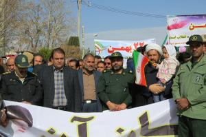 راهپیمایی 22 بهمن با شکوه هر چه تمامتر در خاتم بر گزار شد