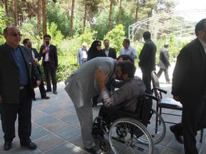 بازدید اعضای شورای اسلامی شهر یزد از آسایشگاه جانبازان