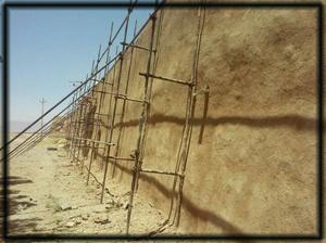 حصار قلعه تاریخی احمد آباد ابرکوه مرمت شد 