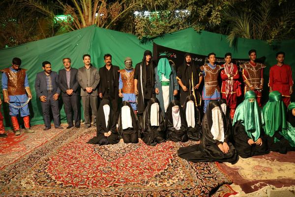 اجرای تعزیه "دلدادگی با امام زمان" در ایام شهادت حضرت رقیه(س) در بافق