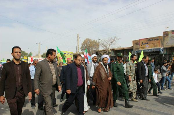 مراسم راهپیمایی باشکوه یوم الله سیزده آبان در شهرستان خاتم