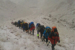 صعود سراسری کوهنوردان ارتش جمهوری اسلامی به قله شیرکوه یزد 