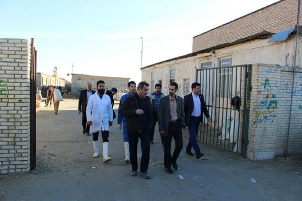 گزارش تصویری:بازدید مدیر کل صدا و سیمای مرکز یزد از کشتارگاه صنعتی مهریز
