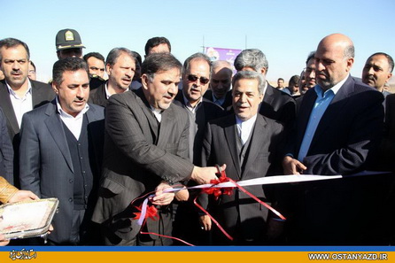 افتتاح پروژه راه اردكان- چوپانان توسط وزير راه و شهرسازي