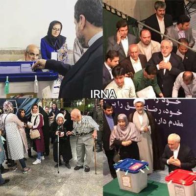 مسئولان در شبکه های مجازی درخشش ملت ایران را به تصویر کشیدند/همه با هم پای صندوق های رای