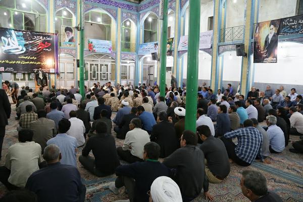 برگزاری مراسم ارتحال امام خمینی و قیام ۱۵ خرداد در بافق + تصاویر