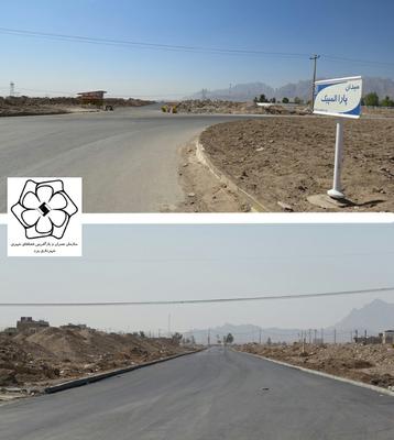 بلوار دفاع مقدس در منطقه 3 شهرداری یزد آسفالت شد