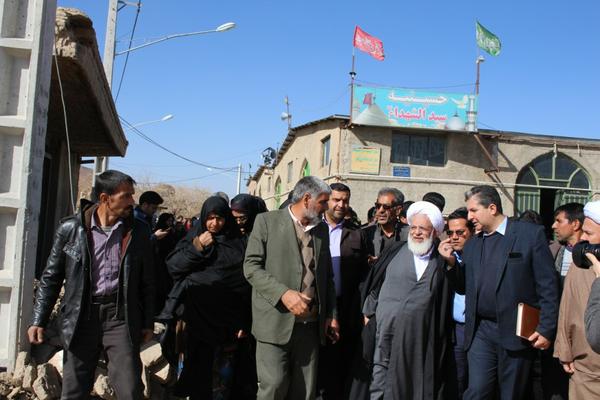 نماینده ولی‌فقیه در استان یزد از مناطق زلزله‌زده کوهبنان بازدید کرد+تصاویر