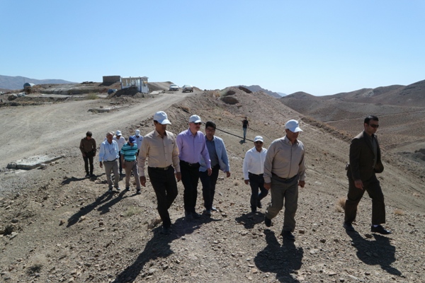 بازدید مدیرعامل شرکت آب منطقه ای یزد از مراحل اجرائی  سد مخزنی هرات