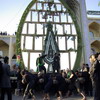 گزارش تصویری یزدفردا از 13 محرم  حسینی در شهرستان مهریز استان یزد (5):نخل برداری و تعزیه خوانان حسینی 