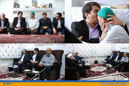 ‌دیدار استاندار یزد با خانواده شهدا و جانبازان استان