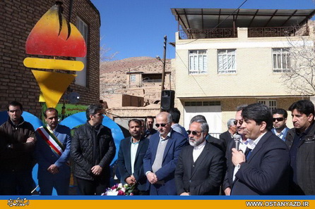 افتتاح طرح گازرسانی به 9 روستای دهستان نصرآباد و دهشیر در شهرستان تفت