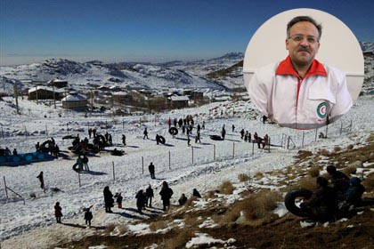 پوشش امدادی امدادگران نیر در پیست سخوید / انتقال 8 مصدوم توسط عوامل امدادی هلال احمر