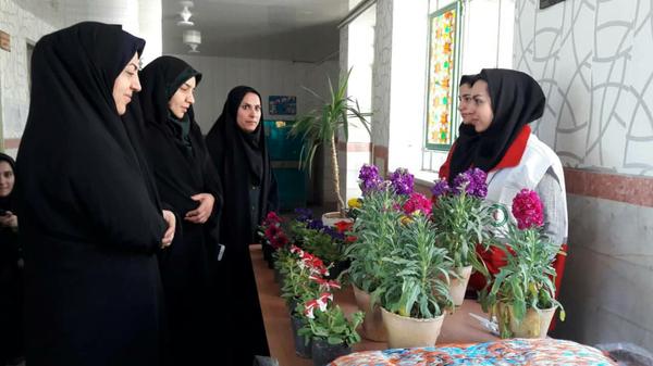 اجرای طرح های بنشانیم درخت و نهضت سبز توسط اعضای کانون های هلال احمر شهرستان یزد به مناسبت روز درختکاری 