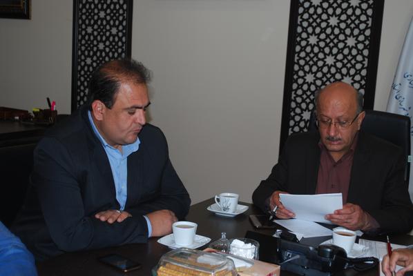 دیدار مقامات محلی شهرستان بافق با سرپرست اداره کل راه و شهرسازی استان یزد