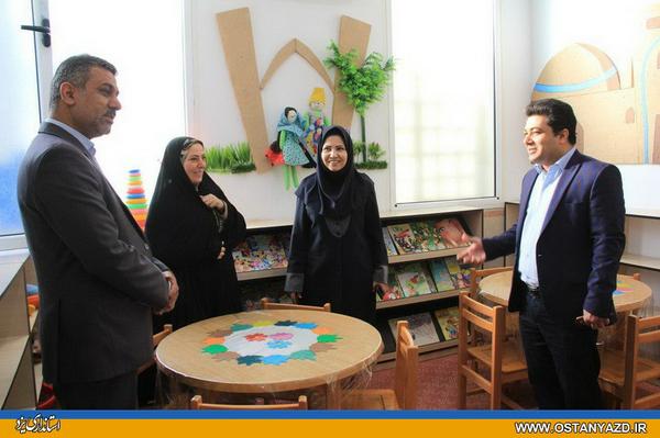 نظارت میدانی مدیرکل دفتر امور اجتماعی و فرهنگی استانداری بر نحوه هزینه کرد اعتبارات تملک دارایی‌های سرمایه‌ای کتابخانه علامه جعفری