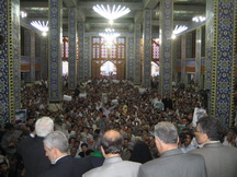 گزارش تصویری سفر دومین نامزد انتخاباتی ریاست جمهوری به استان یزد:میرحسین موسوی در حظیره یزد (2)