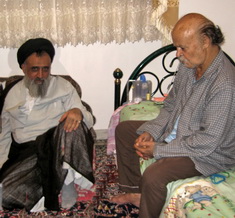 گزارش و گزارش تصویری اختصاصی  یزدفردا :عیادت آیت الله سید محمد رضا مدرسی  عضو فقهای شورای نگهبان از استاد حیدرزاده