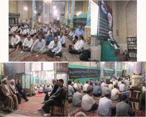 مراسم بزرگداشت رحلت حجت الاسلام صدوقی امام جمعه فقید یزد در زارچ