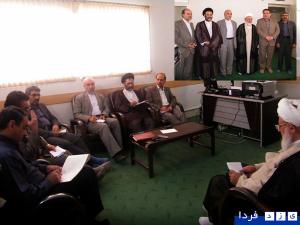 اولین دیدار صمیمی نمایندگان مردم استان در مجلس شورای اسلامی با آیت الله ناصری+عکس